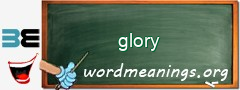 WordMeaning blackboard for glory